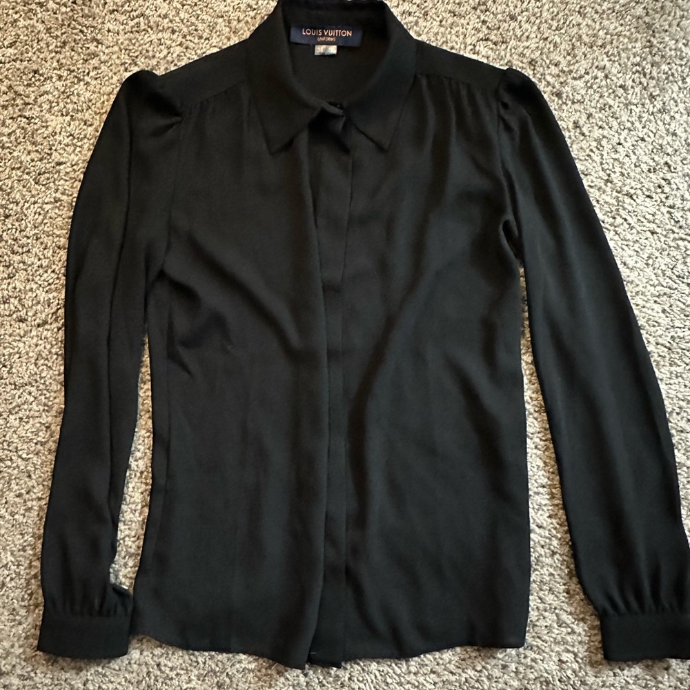 Louis Vuitton Uniform Black Blouse